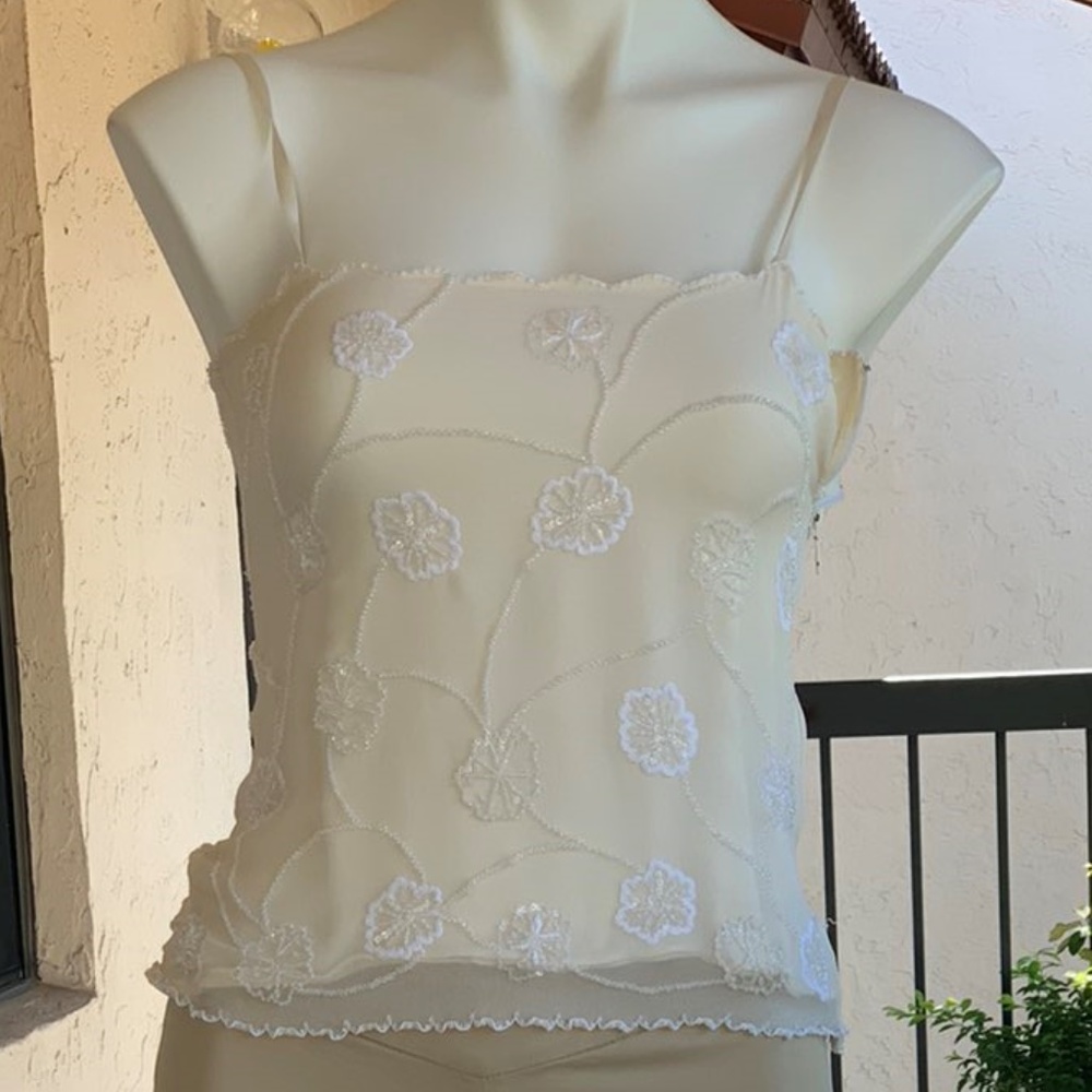 Ralph Lauren Black Label Beaded Camisole